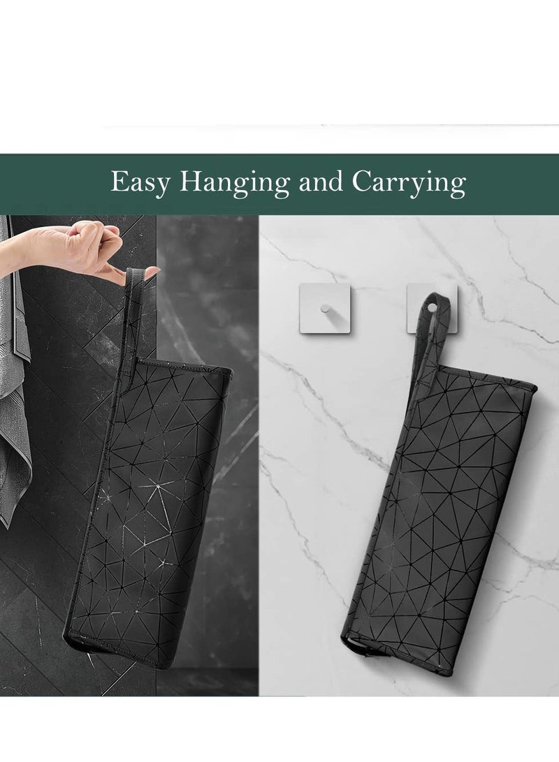 Premium Leather Tracvel Case for Dyson Airwrap Styler and Attachments, Storage Bag for Supersonic Hair Dryer, Portable Organizer for Airwrap Dupes（Black） - Image 4