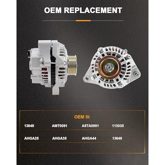 ROADFAR New Alternator Replacement for 1996-2000 for Honda Civic 1996-1997 for Honda Civic del Sol AMT0091 - Image 2