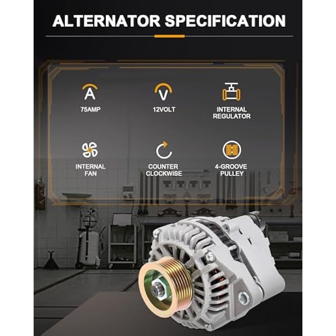 ROADFAR New Alternator Replacement for 1996-2000 for Honda Civic 1996-1997 for Honda Civic del Sol AMT0091 - Image 3