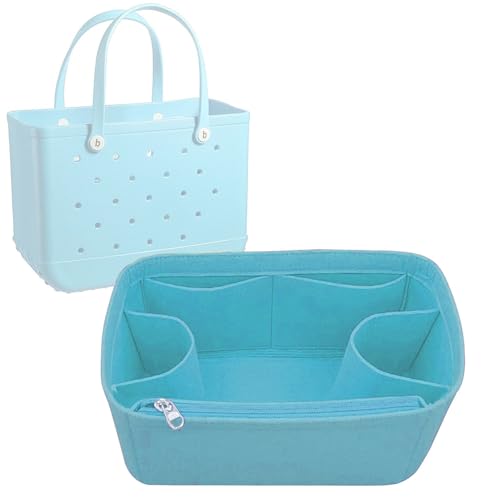 Lckaey bag organizer accessories for large bogg bag organizer insert divider accessories inserts 3018light blueM - Image 1