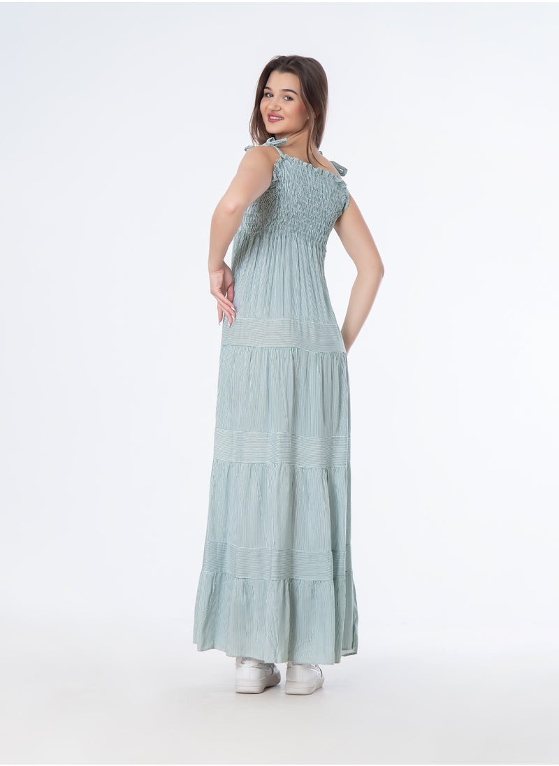 BEBO - Long Striped Dress - Image 1