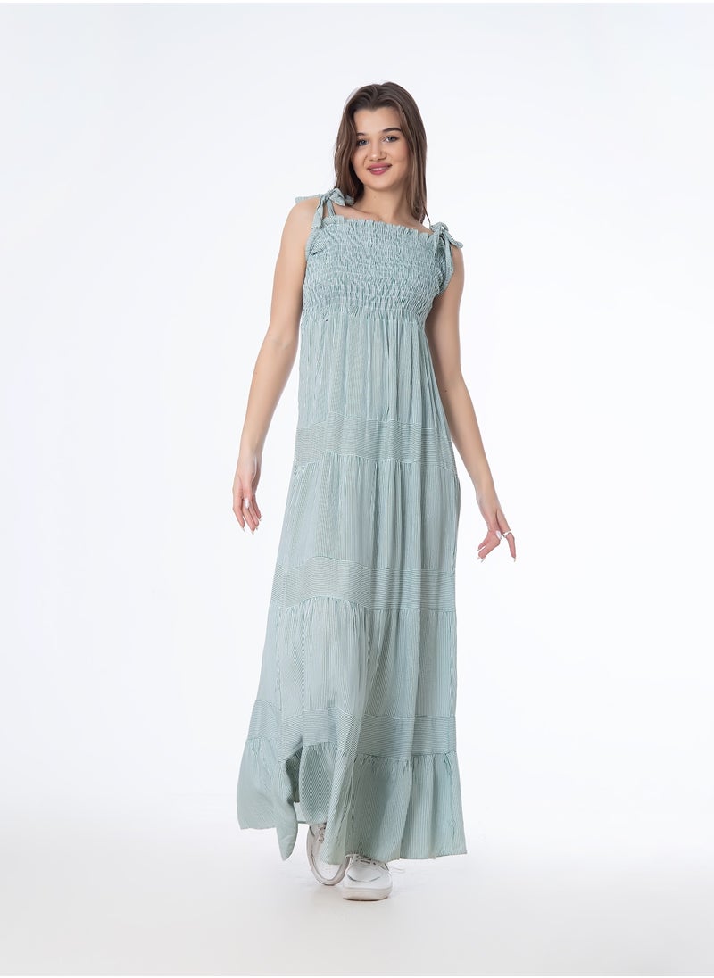 BEBO - Long Striped Dress - Image 1