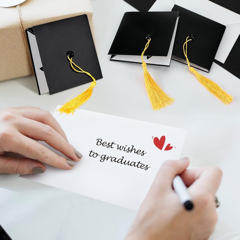 Geyoga Geyoga 12 Pack Graduation Thank You Cards 2025 Grad Cap Card Holder Cash Holder Envelope Class of 2025 Senior Money Gift Graduation Party Supplies - Image 5