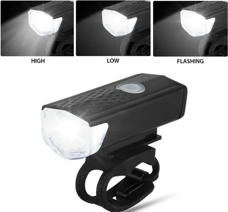 Forte GT Bike Light USB Rechargeable LED Front Rear Set Xbyc 6116