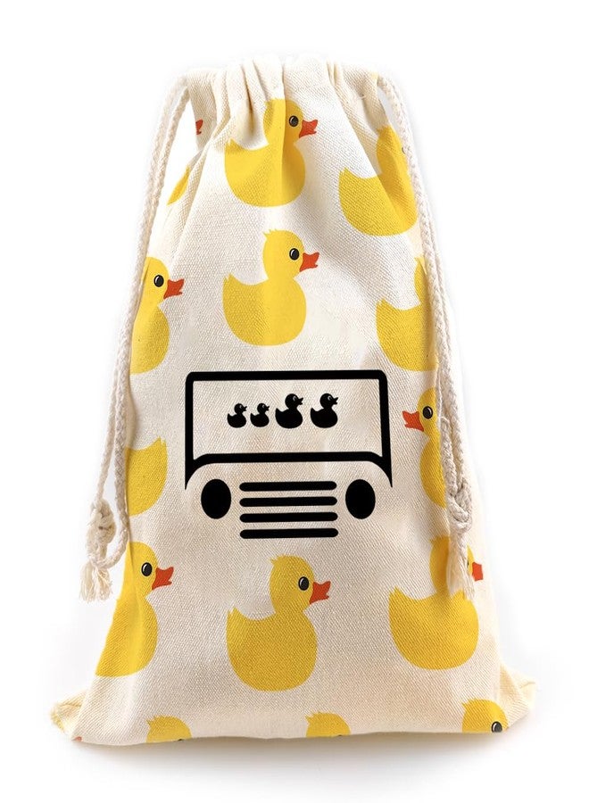 LANBAIHE You've Been Ducked, Yellow Duck Bag, Rubber Duck Drawstring Bag, Reusable Rubber Duck Bags 14.6 x 11.8'inches, Great Gift for Any Duck Enthusiast(2LDBG12) - Image 1