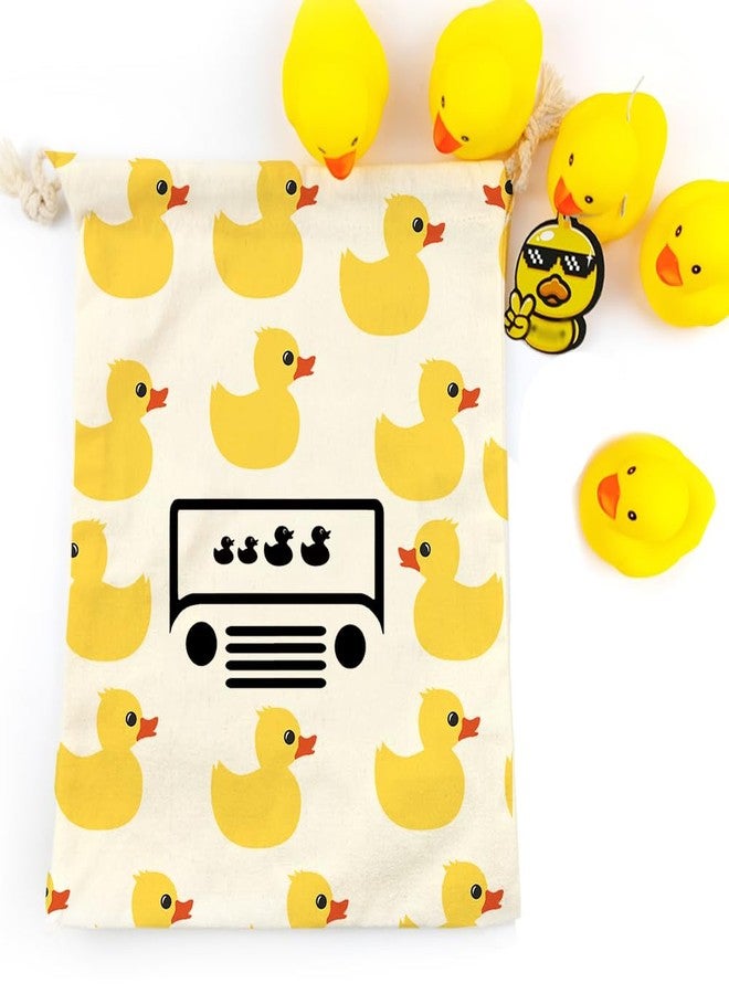LANBAIHE You've Been Ducked, Yellow Duck Bag, Rubber Duck Drawstring Bag, Reusable Rubber Duck Bags 14.6 x 11.8'inches, Great Gift for Any Duck Enthusiast(2LDBG12) - Image 2
