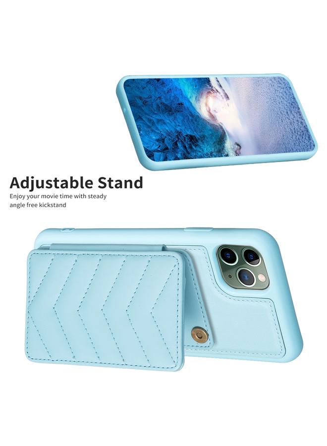 Zaboon Case For iPhone 11 Pro Max BF26 Wave Pattern Card Bag Holder Phone Case - Image 5