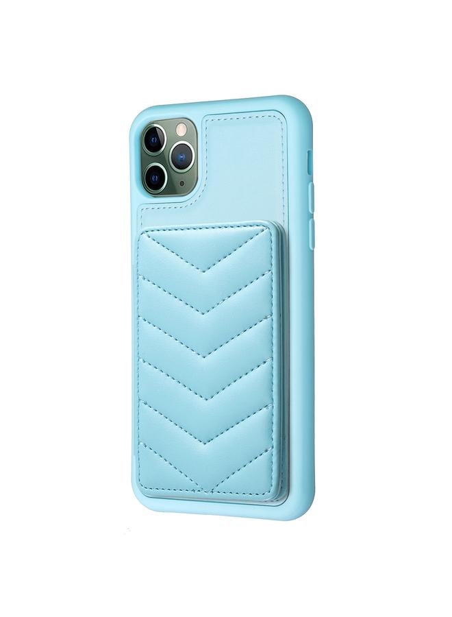 Zaboon Case For iPhone 11 Pro Max BF26 Wave Pattern Card Bag Holder Phone Case - Image 2