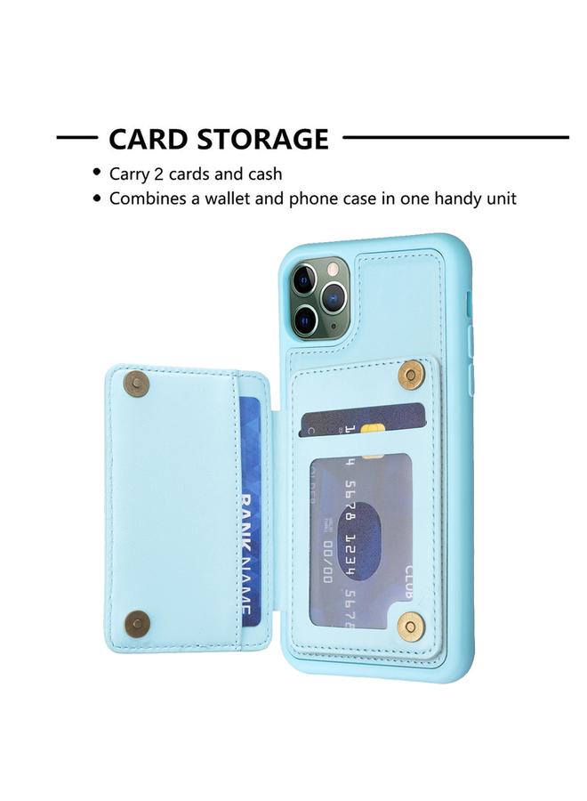 Zaboon Case For iPhone 11 Pro Max BF26 Wave Pattern Card Bag Holder Phone Case - Image 4