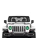 QKYS 2PCS Beast Eyes Decals 3D Stereo Eyes Headlight Stickers Jeep Stickers Round Headlight Eye DecalFunny Decals Body Window Bumper Decoration Compatible with Car Truck Jeep WranglerGreen - Image 2