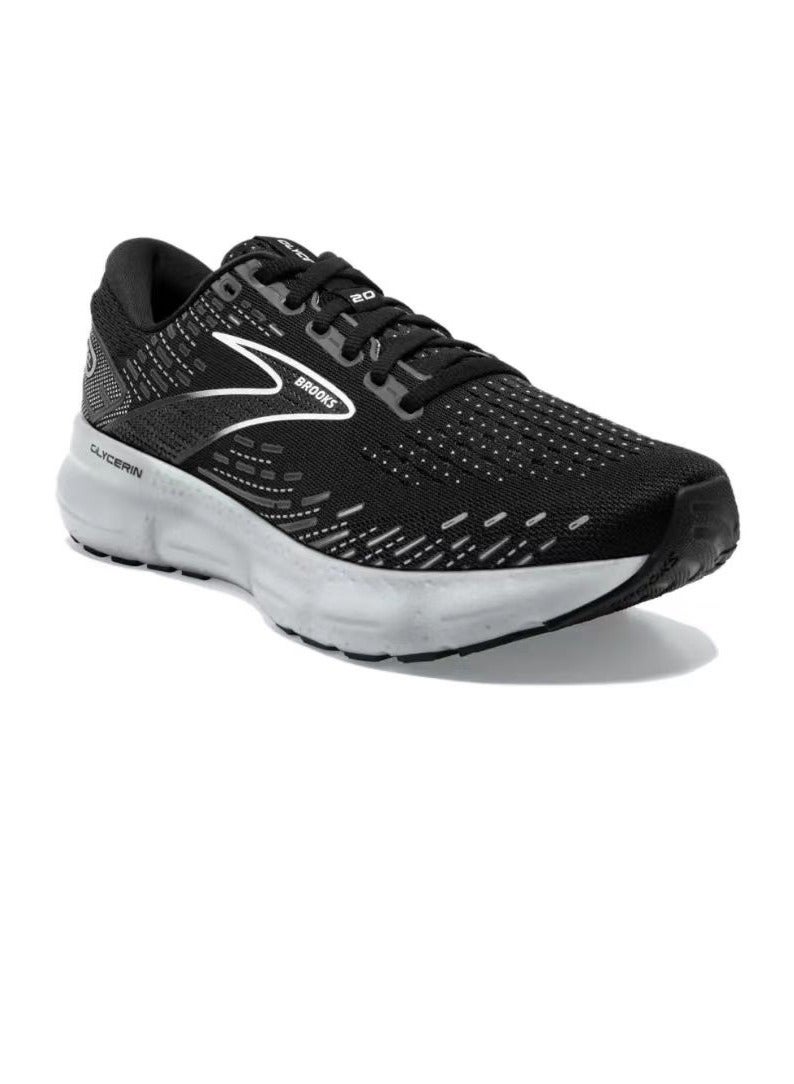 Brooks Glycerin 20 Cushioning Men and Women Running Shoes Black/Silver  - Image 3