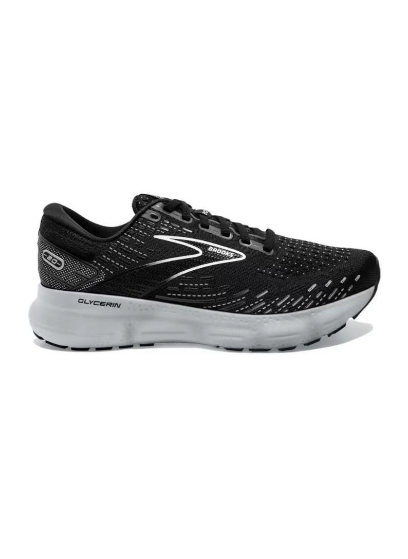 Brooks Glycerin 20 Cushioning Men and Women Running Shoes Black/Silver  - Image 1
