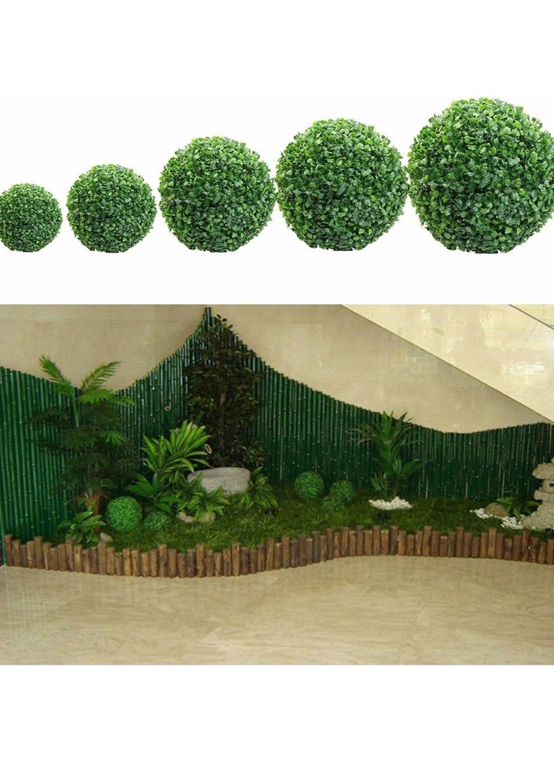 Oasisgalore Artificial Plant Topiary Ball, Green Plastic Plant Ball Decoration, Round Plastic Plant Ball Decoration, for Wedding New Year Garden Home Outdoor  - Image 3