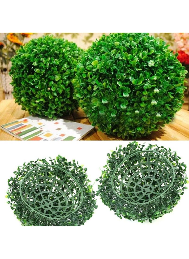 Oasisgalore Artificial Plant Topiary Ball, Green Plastic Plant Ball Decoration, Round Plastic Plant Ball Decoration, for Wedding New Year Garden Home Outdoor  - Image 4