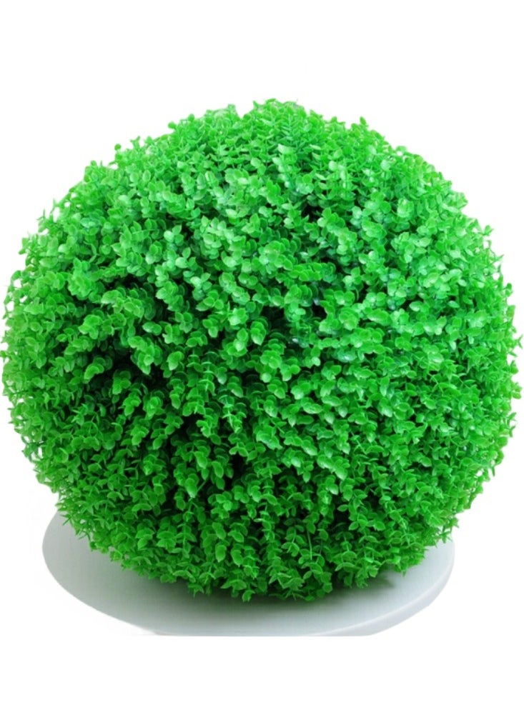 Oasisgalore Artificial Plant Topiary Ball, Green Plastic Plant Ball Decoration, Round Plastic Plant Ball Decoration, for Wedding New Year Garden Home Outdoor  - Image 1