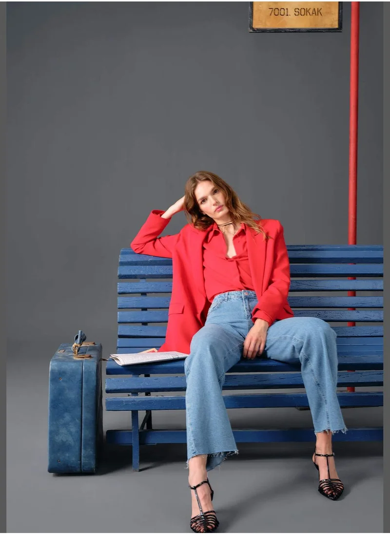 ديفاكتو Woman Slim Fit Denim Trousers