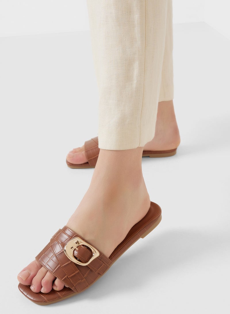 ELLA Flat Sandal With Buckle  - Image 5