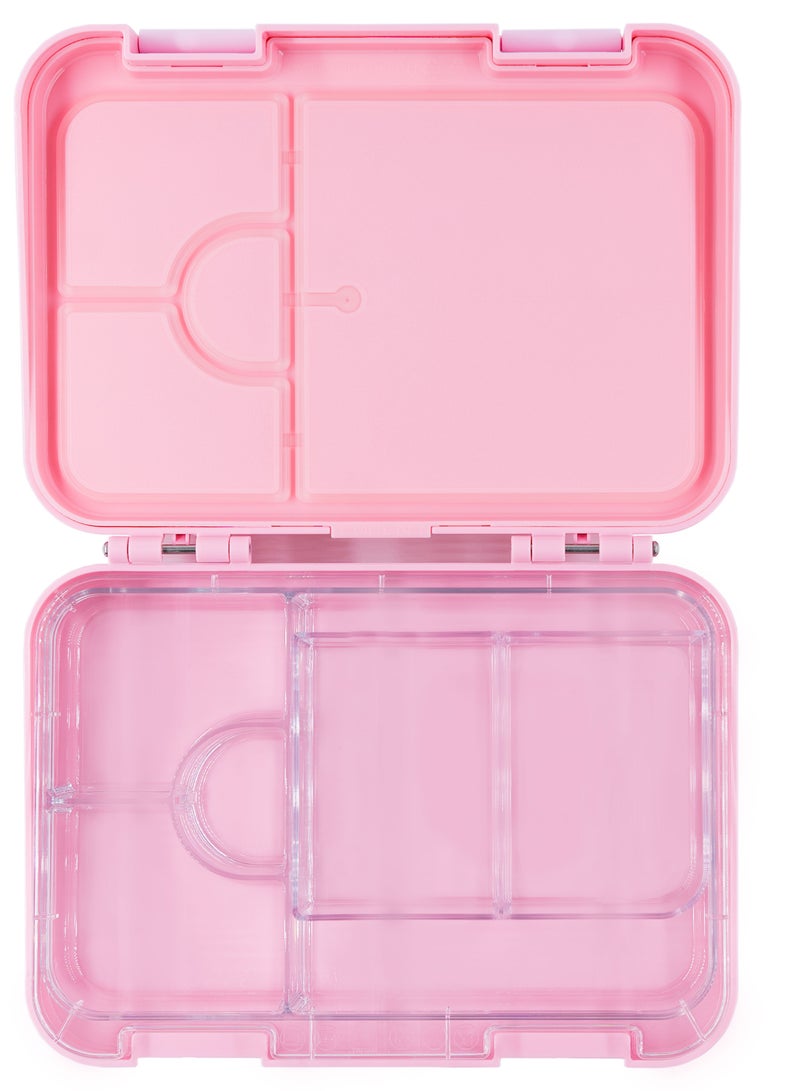 Snack attack Lunch Box for Kids school bento style 4 6 Conertible Compartments, Portion Lunch Box,  Food Graded Materials BPA FREE & LEAK PROOF,  Made of Triton, Pink Unicorn  - Image 4
