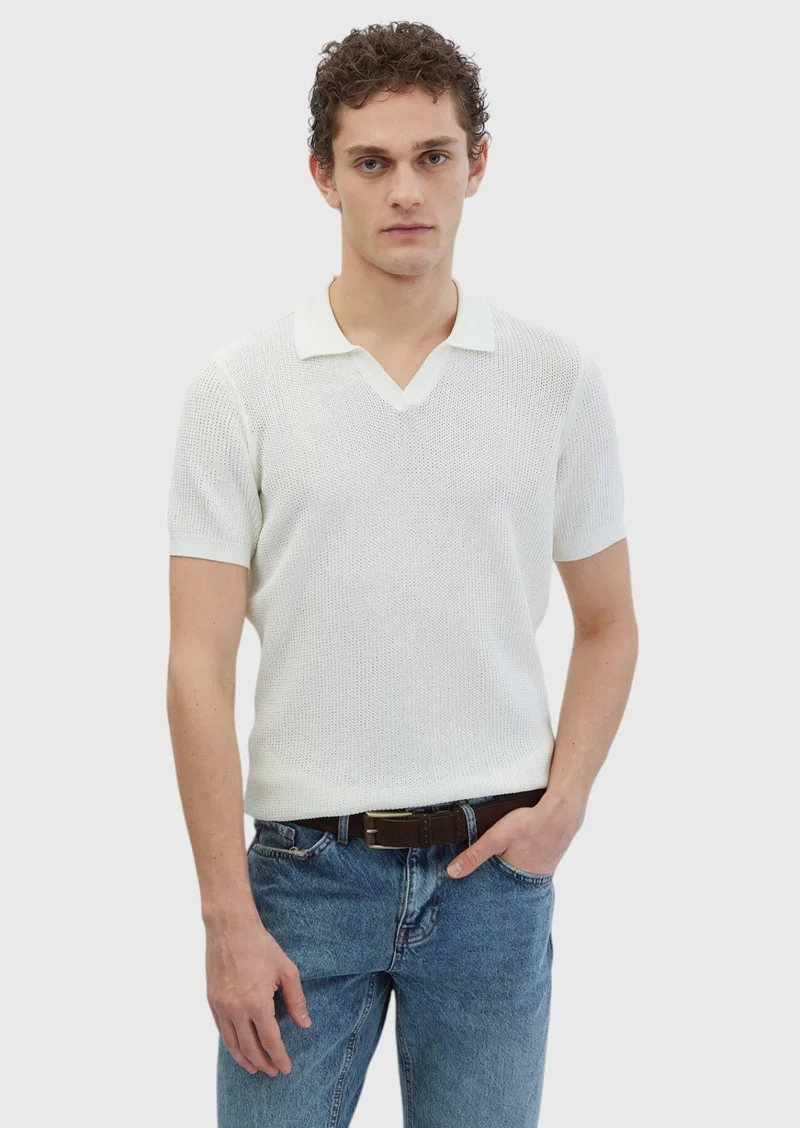 Ramsey White Knitwear