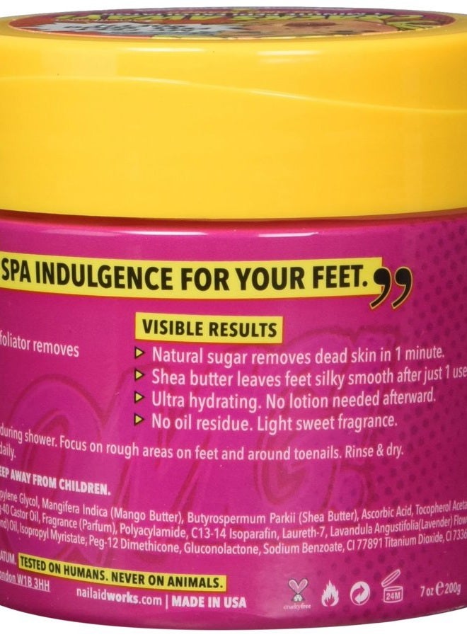 NAIL-AID Cracks Away 1 Minute Pedi Exfoliator, Clear, Mango, 7.0 Fluid Ounce - Image 3