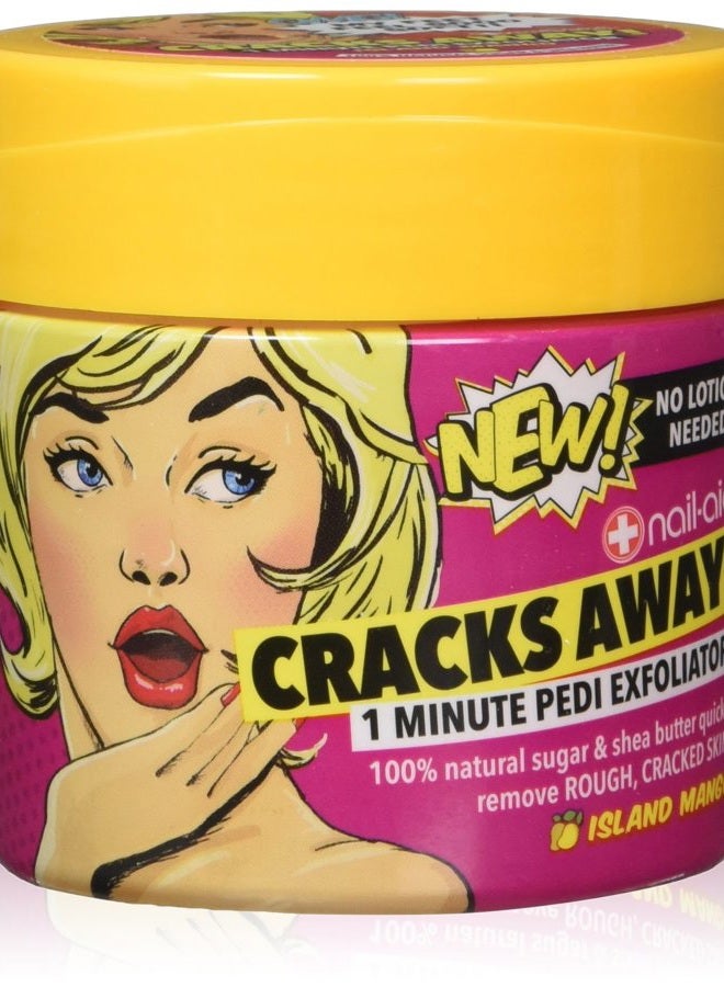 NAIL-AID Cracks Away 1 Minute Pedi Exfoliator, Clear, Mango, 7.0 Fluid Ounce - Image 1