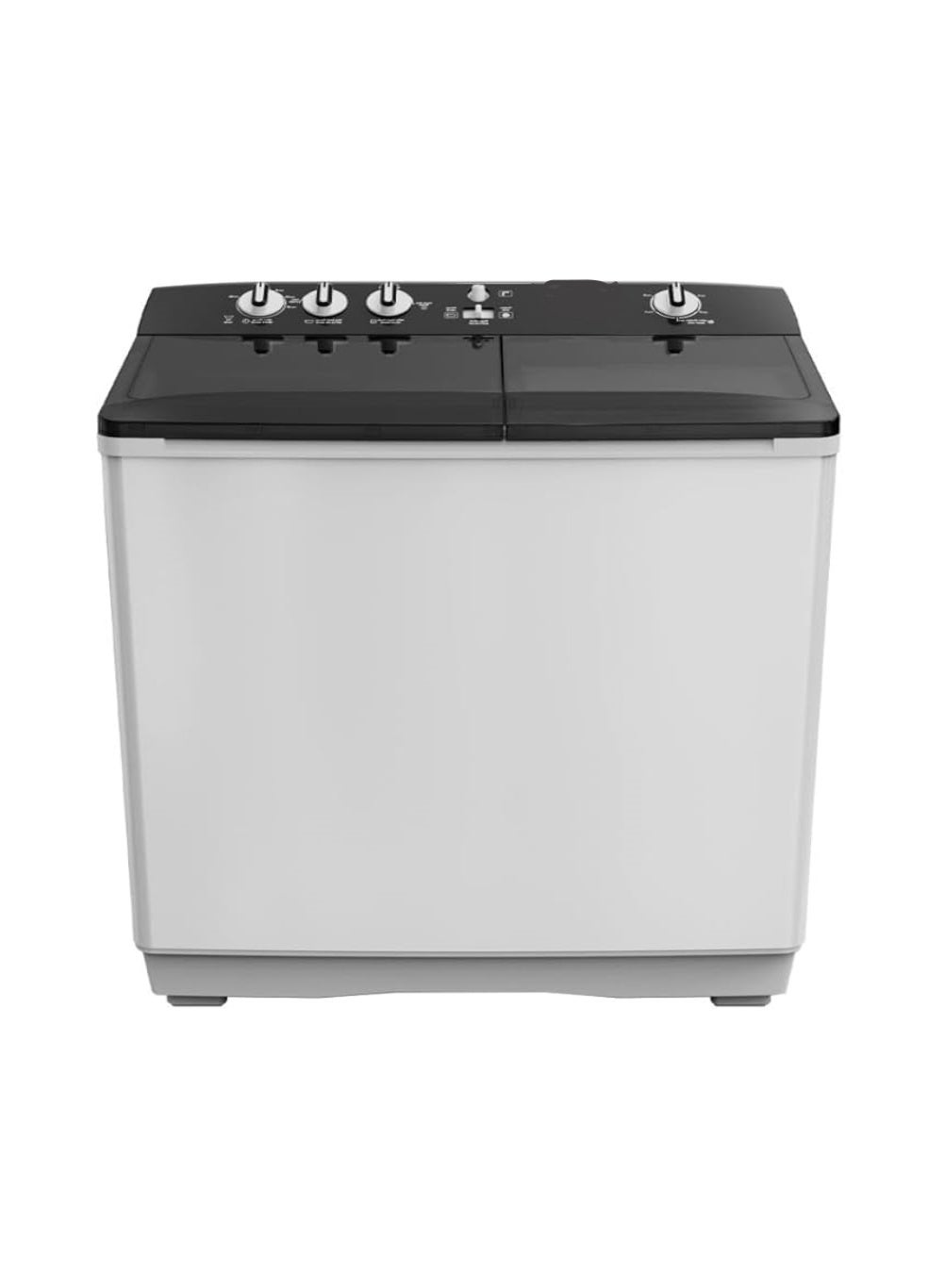 Kassel Semi-Automatic Washing Machine, 14 kg, White & Black, TMH-HM14