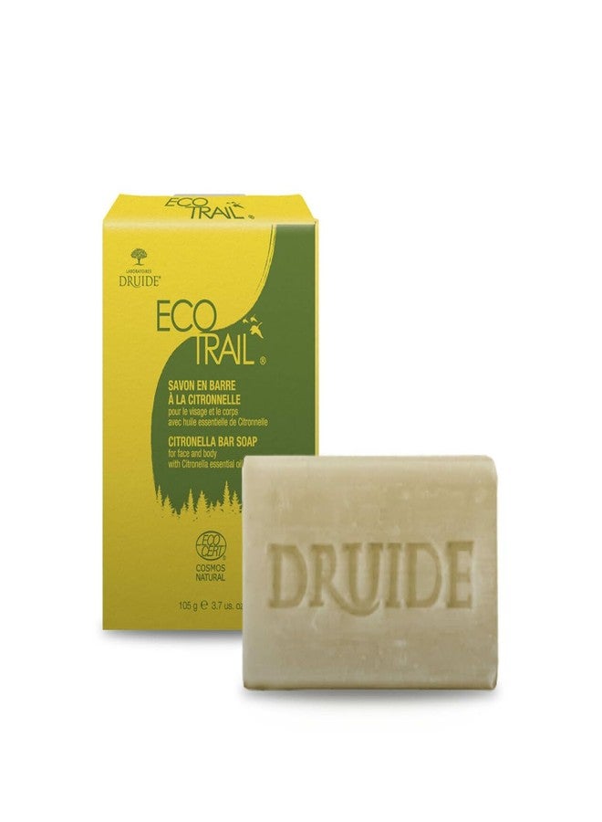 DRUIDE Laboratoires Druide Ecotrail Citronella Outdoor Soap – 2-in-1 Multi-purpose Cleaner All Natural Care Bar Soap For Women, Palm-Free & Vegan – 105 g (3.7 oz Lemongrass zero waste organic made in Canada - Image 1