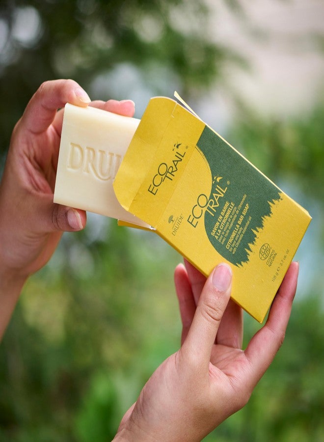 DRUIDE Laboratoires Druide Ecotrail Citronella Outdoor Soap – 2-in-1 Multi-purpose Cleaner All Natural Care Bar Soap For Women, Palm-Free & Vegan – 105 g (3.7 oz Lemongrass zero waste organic made in Canada - Image 4