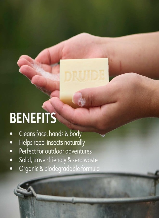 DRUIDE Laboratoires Druide Ecotrail Citronella Outdoor Soap – 2-in-1 Multi-purpose Cleaner All Natural Care Bar Soap For Women, Palm-Free & Vegan – 105 g (3.7 oz Lemongrass zero waste organic made in Canada - Image 5