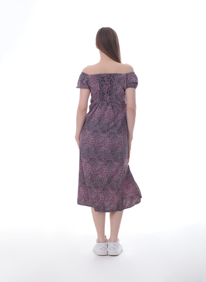 BEBO Women's floral short dress with short sleeves  - Image 3