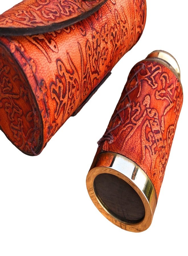 NAUTICALMART Nautical Handheld Pirate Brass Telescope with Box/Case Sailor Home Decor Pirate Captain Boat Gift (6", Kelvin & Hughes) - Brass - Image 3