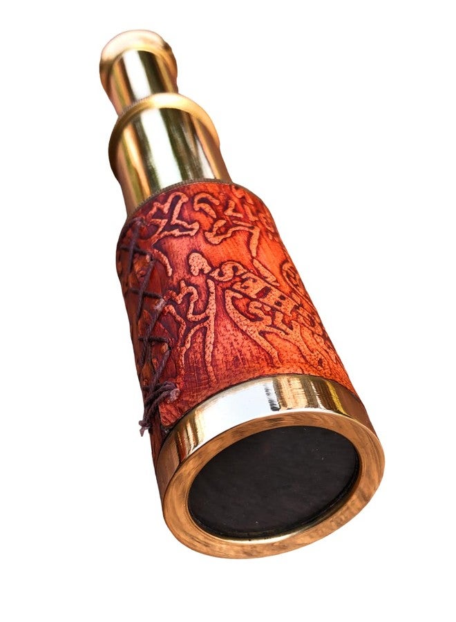 NAUTICALMART Nautical Handheld Pirate Brass Telescope with Box/Case Sailor Home Decor Pirate Captain Boat Gift (6", Kelvin & Hughes) - Brass - Image 5