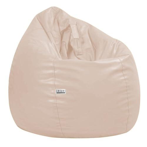 LEXAVI Brand® - 6XL Large Premium Imported Soft Faux Leather Bean Bag, Extra Comfortable and Big Size to Other Bean Bags Without Beans (Cover Only) I Color- (XXXXXXL-Cream) - Image 4