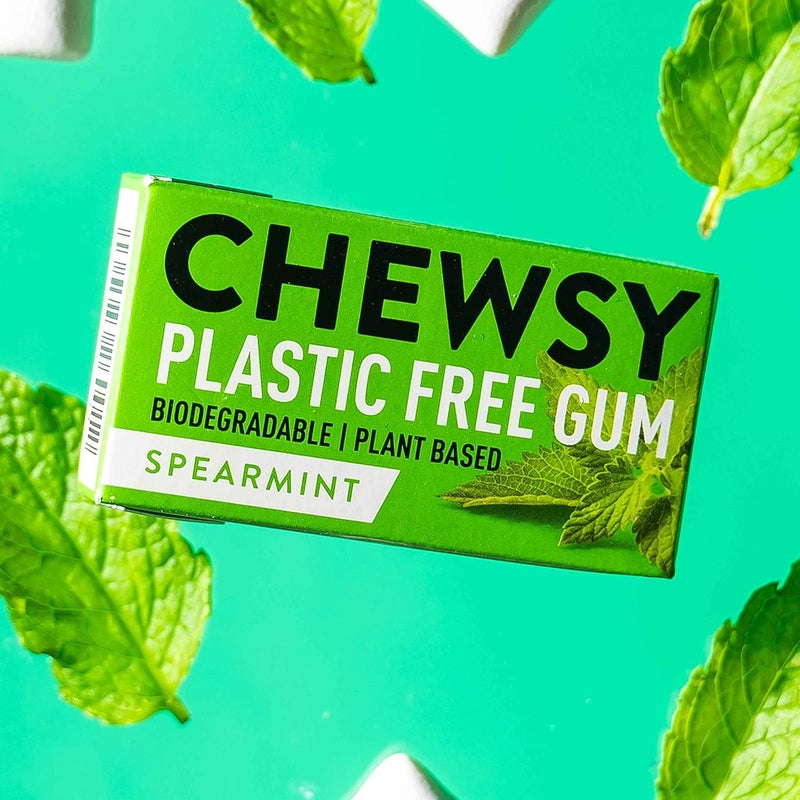 Chewsy Assorted Pack - Natural & Plastic Free Chewing Gum (Spearmint, Peppermint, Lemon, Cinnamon) - Sugar & Aspartame Free - Image 3