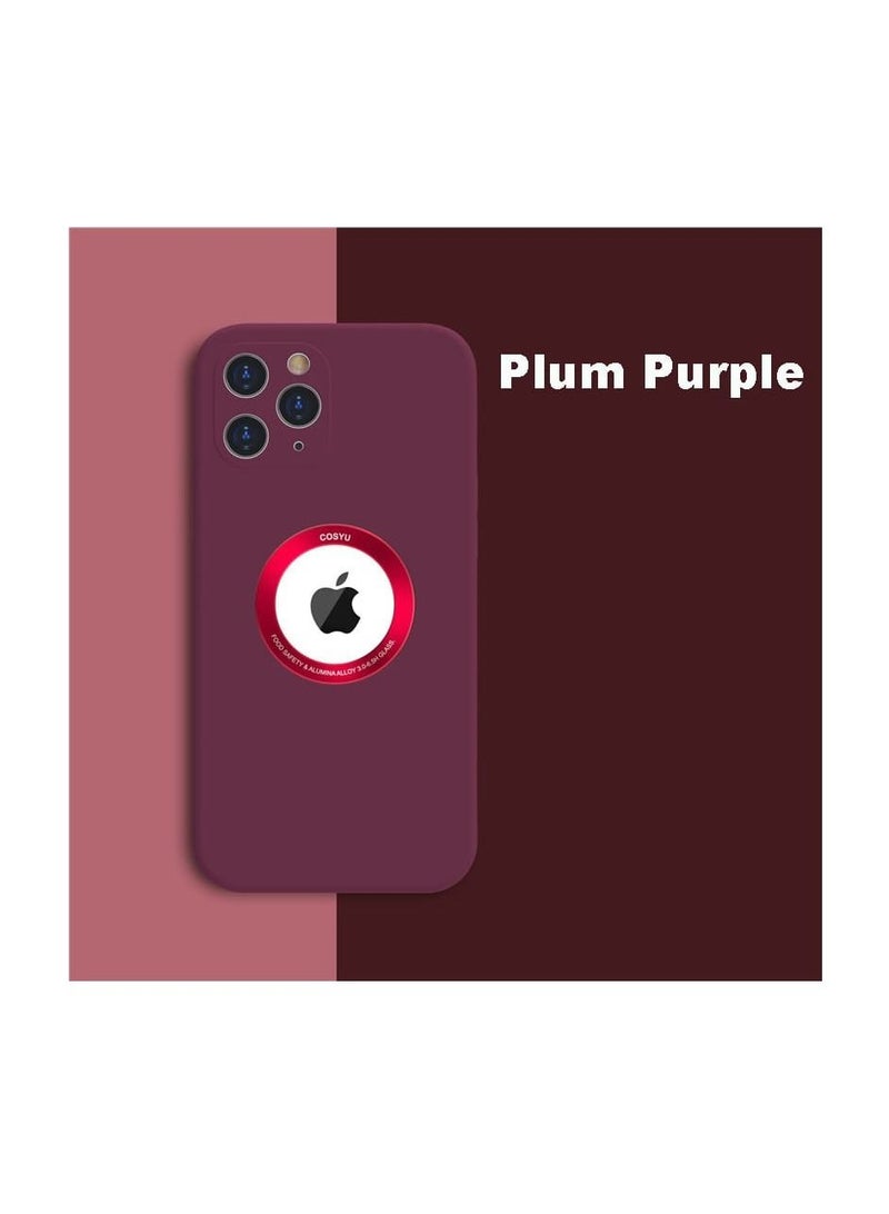 اس-توب غطاء سيليكون للايفون تظهر شعار الهاتف الابل / ip12pro max / اللون عنابي - Image 4