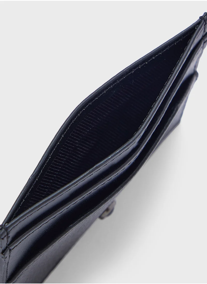 Robert Wood Saffiano Texture Detail Card Holder