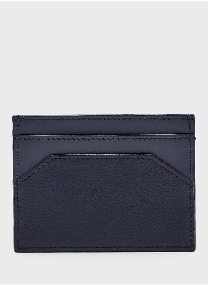 Robert Wood Saffiano Texture Detail Card Holder