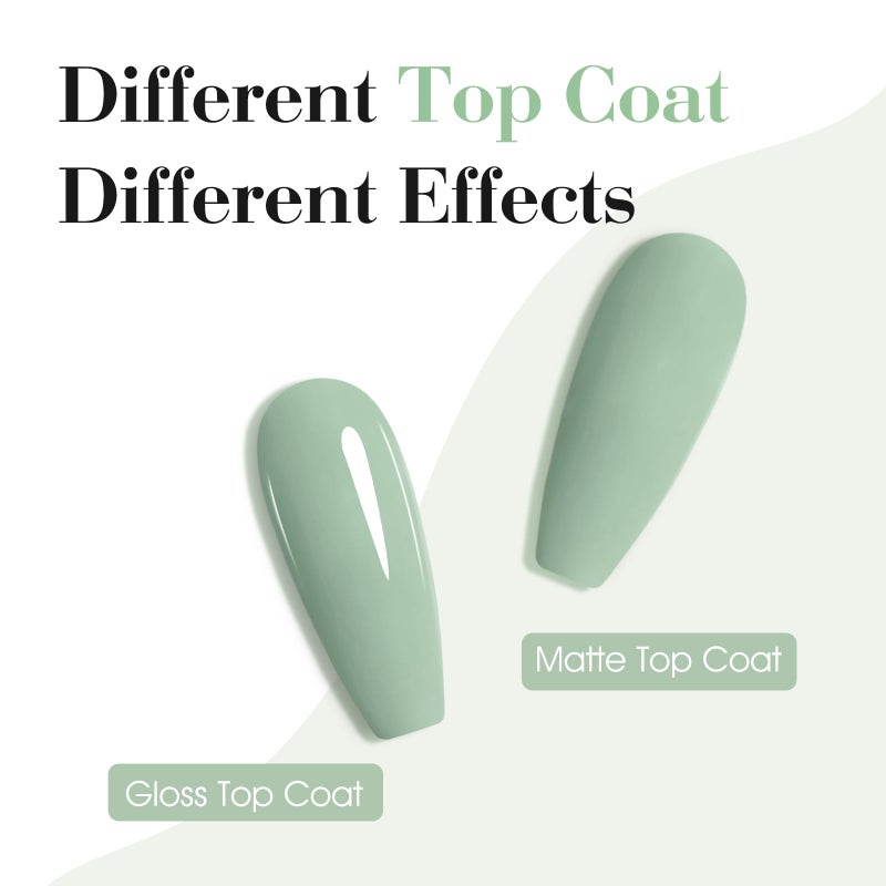 CANNI Light Green Gel Nail Polish, 1Pcs Sage Green Gel Polish Mint Color High Gloss Soak Off U V Nail Manicure Salon DIY - Image 3
