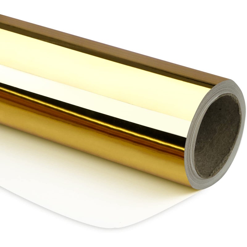 RUSPEPA Gold Metallic Wrapping Paper 815 Sq Ft Christmas Wrapping Paper Perfect for WeddingBirthdayChristmasBaby Show 30 inches x 328 feet