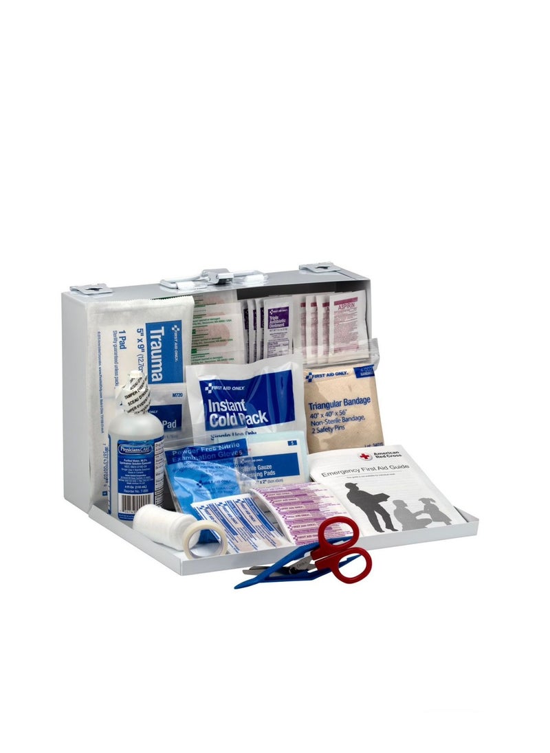 First Aid Only First Aid Kit, 25 Person potable metal case kit  - Image 4