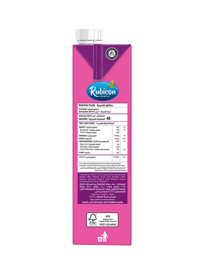 Passion Fruit Drink With No Added Sugar 1L