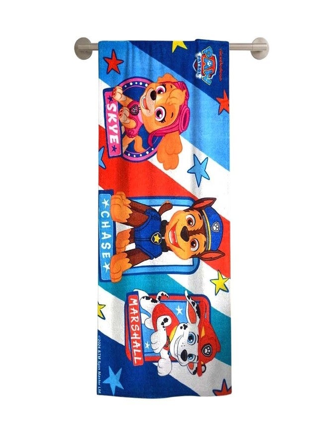 Athom Living Paw Patrol Kids Cotton Bath Towel – Soft, Super Absorbent, Vibrant Design, Perfect for Girls, Quick-Dry, Comfortable & Fun Bath Time Towel |350GSM, 60x120cm - Image 2