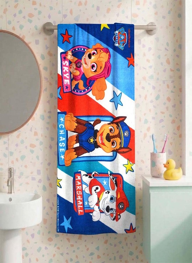 Athom Living Paw Patrol Kids Cotton Bath Towel – Soft, Super Absorbent, Vibrant Design, Perfect for Girls, Quick-Dry, Comfortable & Fun Bath Time Towel |350GSM, 60x120cm - Image 1