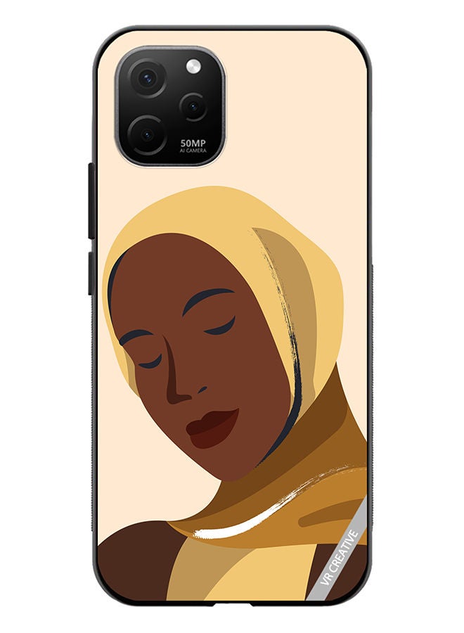 VR CREATIVE Protective Case Cover For Huawei Nova Y61 Cartoon Woman Shape Design Multicolour - Image 1