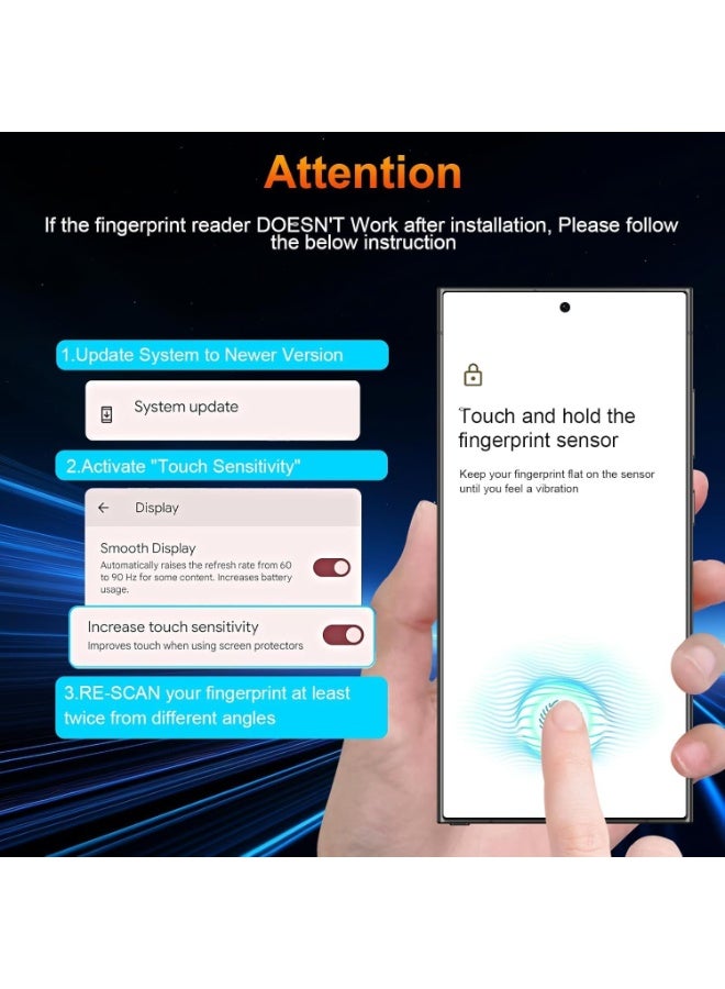 Muzz For Samsung Galaxy S24 Ultra Matte Privacy Screen Protector, 2 Pack, 28° Anti-Spy Flexible TPU Full Coverage Film, Anti-Glare, Anti-Fingerprint (Galaxy S24 Ultra) - Image 4