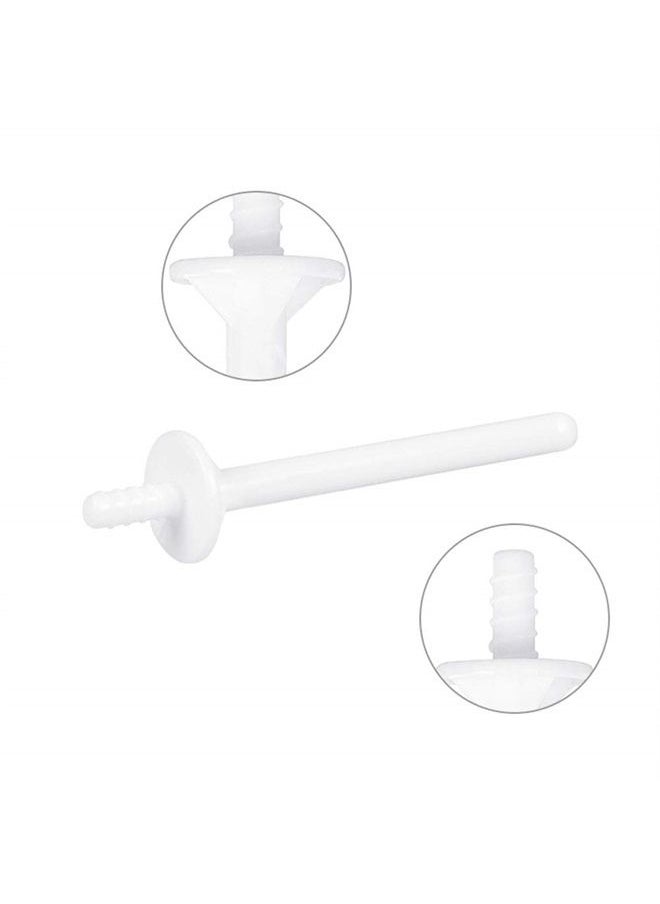 lasenersm 20 Pieces Nose Wax Sticks Nose Wax Applicator Sticks Disposable Plastic Nose Wax Sticks Eyebrow Face Ear Hair Removal Sticks Nostril Cleaning Wax Rod Applicator for Home Store Travel, White  - Image 3