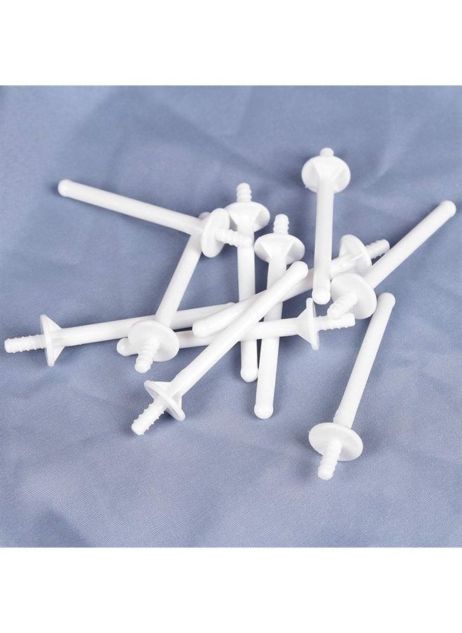 lasenersm 20 Pieces Nose Wax Sticks Nose Wax Applicator Sticks Disposable Plastic Nose Wax Sticks Eyebrow Face Ear Hair Removal Sticks Nostril Cleaning Wax Rod Applicator for Home Store Travel, White  - Image 5