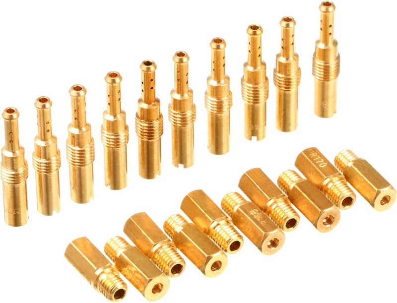 Mudder 20 Pieces Carburetor Main Jet Kit, Include 10 Pieces Carburetor Main Jet and 10 Pieces Slow Jet Kit Compatible with Keihin OKO KOSO PE and for PWK Carb - Image 4