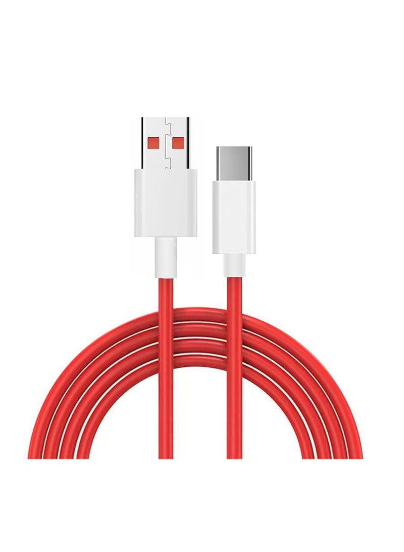 1Pack [11V/7.3A] Cable for OnePlus 14 /13 /12 /12R /11 /11/ 10pro/9/8t/7Pro/6T, Warp Charger Cable for Oneplus 3.3ft USB A To USB C - Image 4