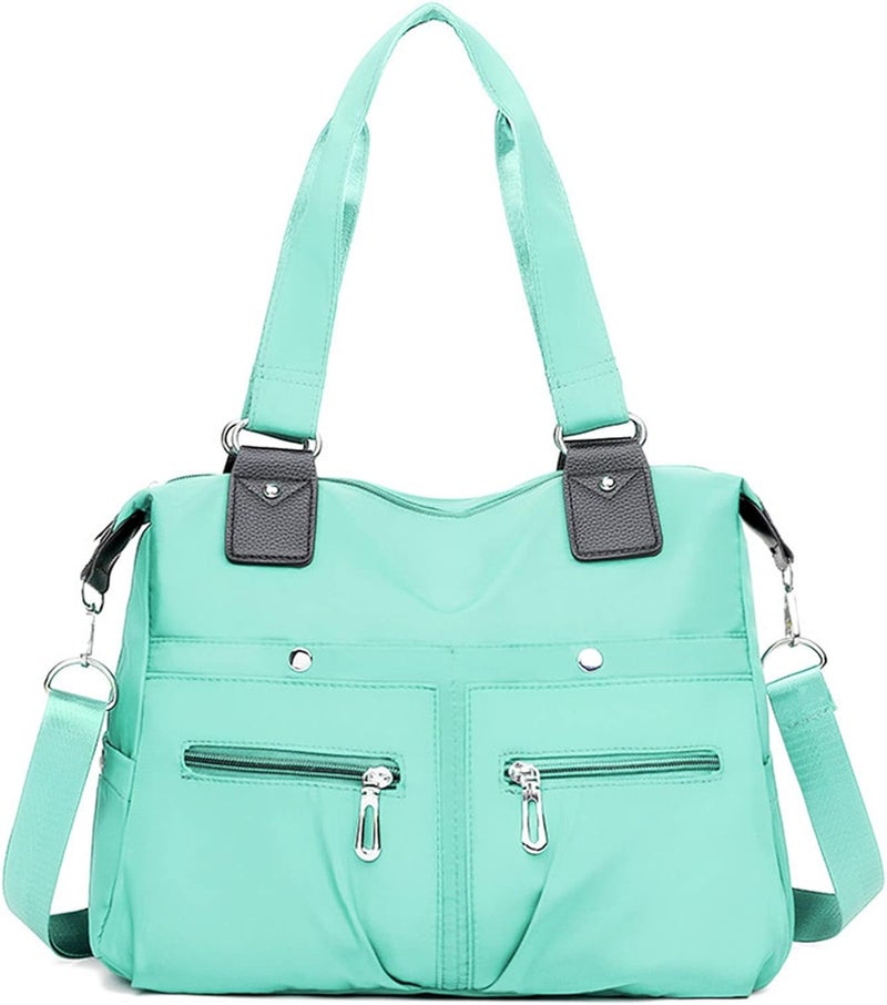 comfrt 2023 Large Capacity Waterproof Multi Pocket Nylon Shoulder Bag - Womens Tote Bag for Tablet Computer, Sunglass - Image 1